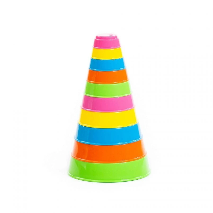 Engaging Stacking Pyramid Toy (10 Elements) - Model 35042