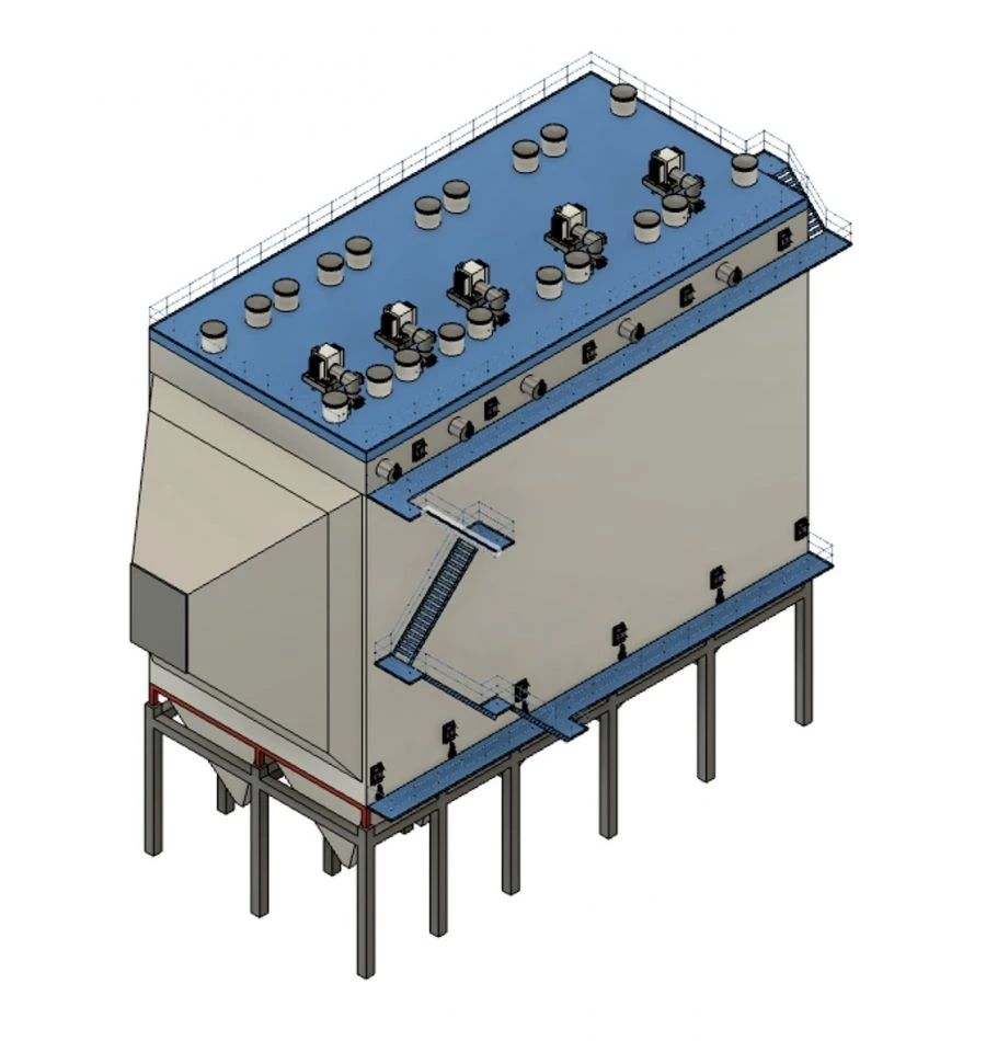 فلتر كهربائي جاف أفقي لمحطات الطاقة TBP/S-2x3.0-3x4.5-1x12.3/12.4-15.0-300/400