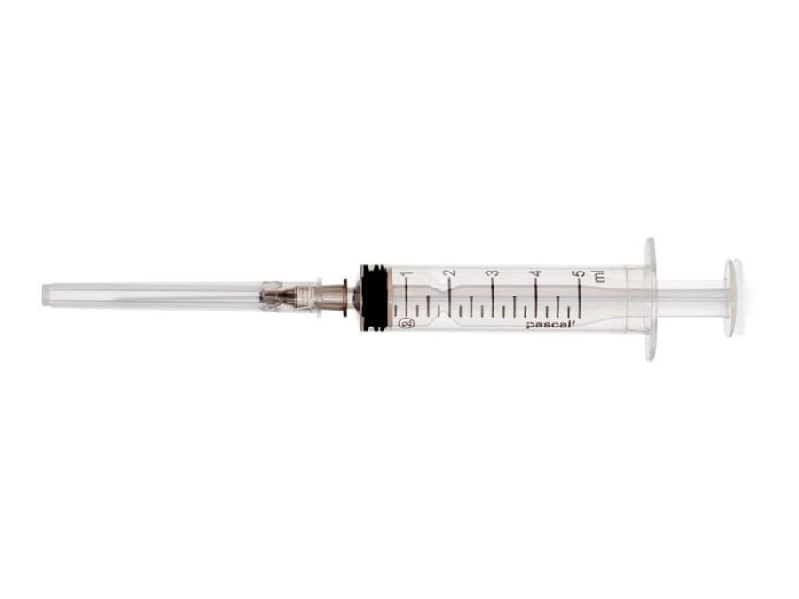 حقنة ثلاثية المكونات للاستخدام مرة واحدة 5 مل مع إبرة 22G
