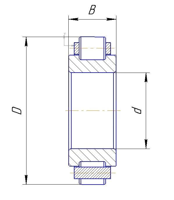 محمل 6-502104BT2-ETU 100/3 للدعم الميكانيكي