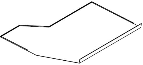 Fiberglass Transition Panel for Tram Cars 71-412.10.21.340-01