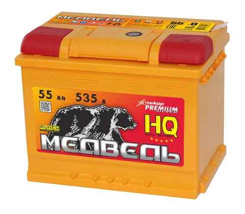 Lead-Acid Starter Battery for Internal Combustion Engines 12V 55Ah Medved