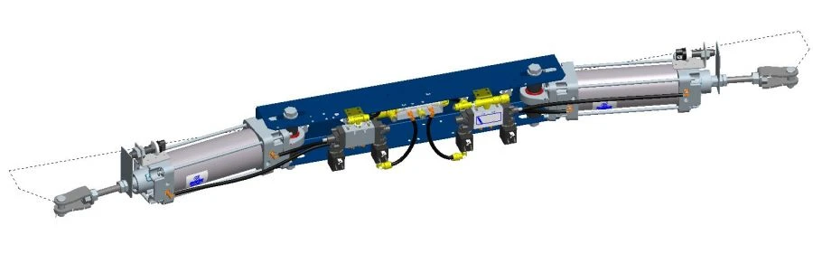 Pneumatic Door Actuator for Vehicles 40N2R63/116T1B051