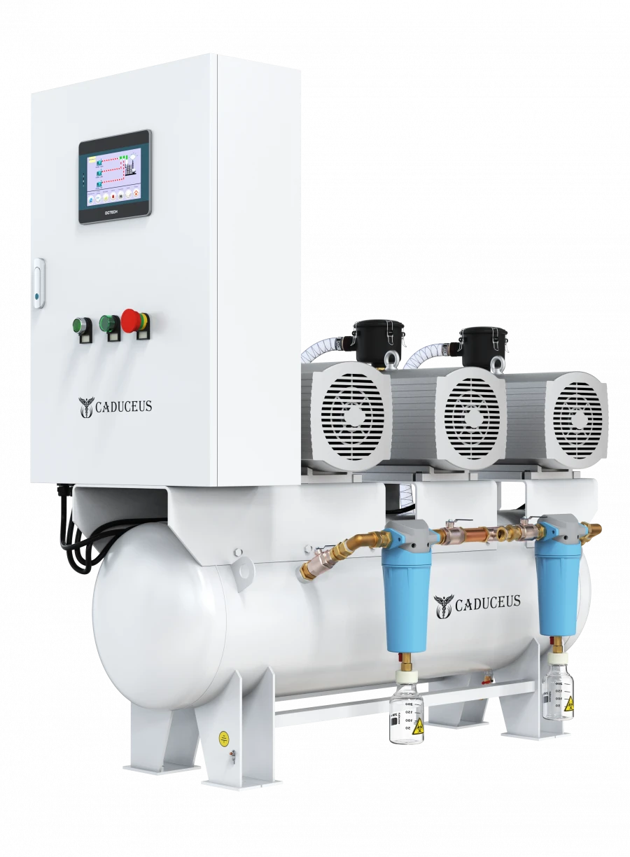 Oil Vacuum Station CADUCEUS VAC 3/40, 3*1.5 kW, 40 m³/h, 0.5 MPa