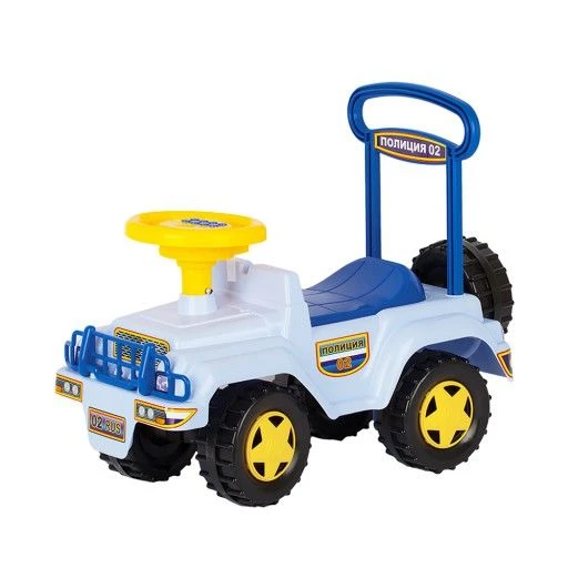 Police Ride-On Toy Car with Musical Steering Wheel