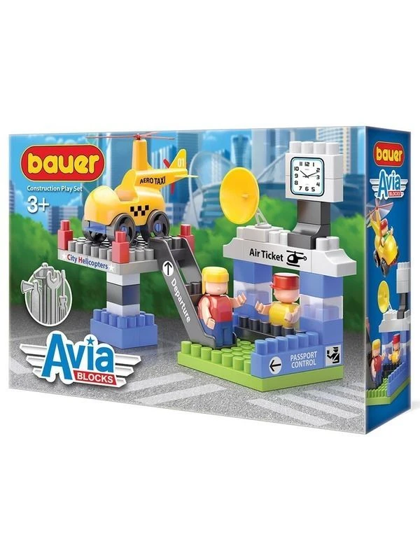 لعبة بناء تعليمية "تاكسي جوي" للأطفال 53 قطعة، رقم 747