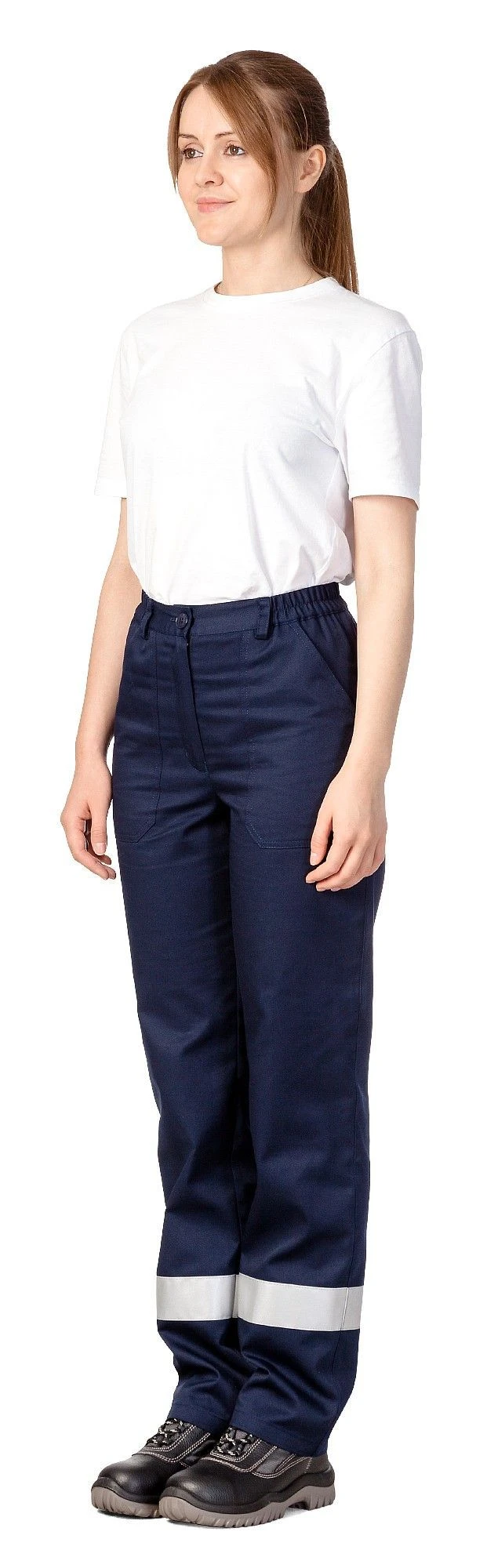 Women's Summer Pants with Adjustable Waist and Reflective Strips Model 3.172