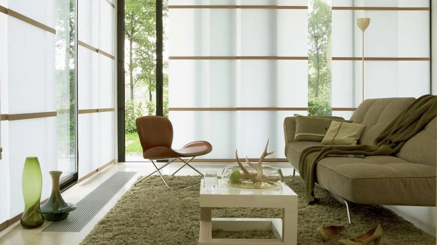 Japanese Curtains on Movable Track Panels