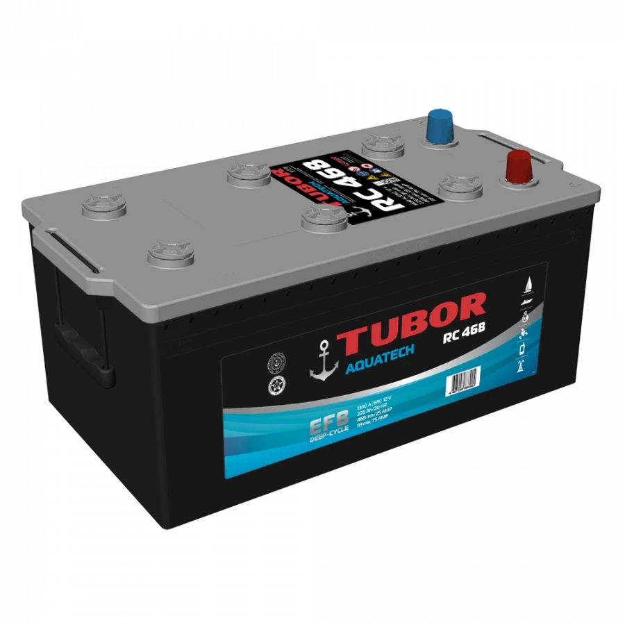 Lead-Acid Starter Battery TUBOR AQUATECH 6СТ-225.3(4) VL