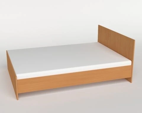 سرير خشبي للبالغين 2000x1000x450 موديل كر-2