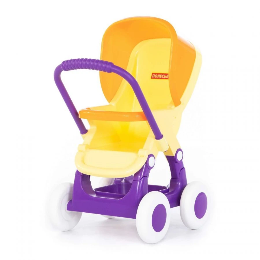 Stylish 4-Wheel Doll Stroller for Girls, Model 48134