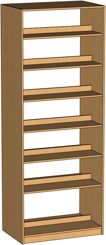 رف مكتبة مزدوج الجوانب