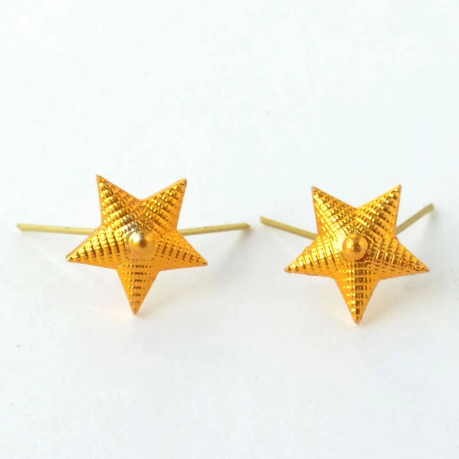 Golden Metal Star 13 mm for Employees, TU 9675-191-08836809-2012