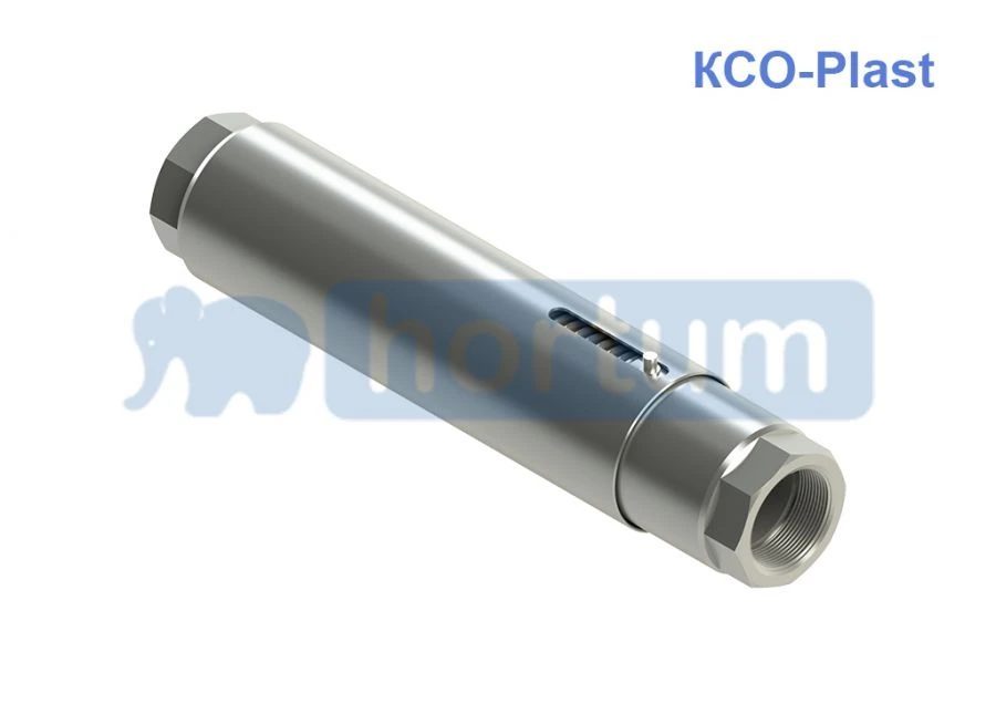 KCO-Plast - компенسатор محوري مع بيلوز متعدد الطبقات وشاشة داخلية من الفولاذ المقاوم للصدأ