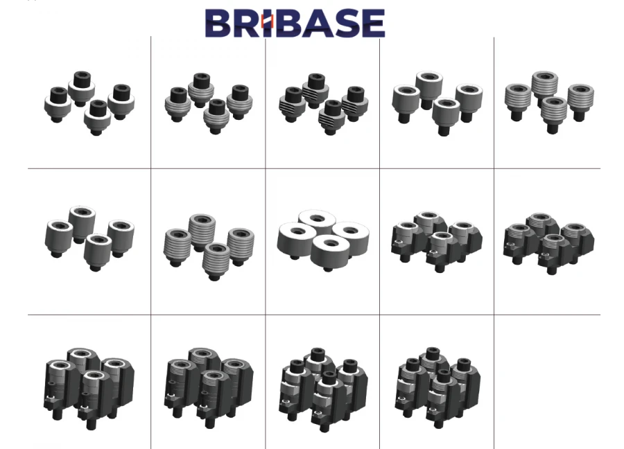 مجموعة مشابك BriBase المكونة من 14 قطعة BB.VS.100.50.000