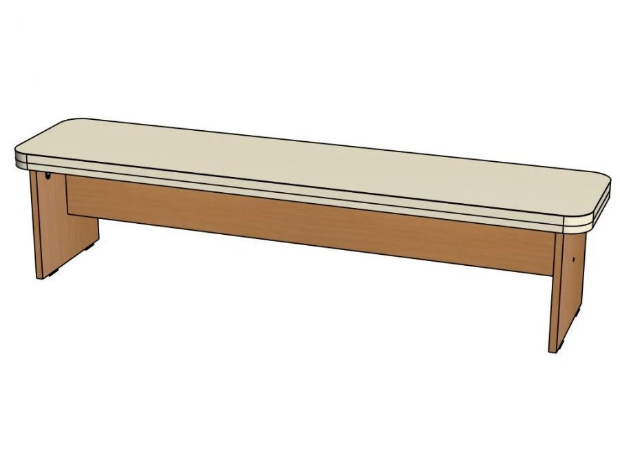 Semi-Soft Bench for Preschool Play - Model N340/Std116