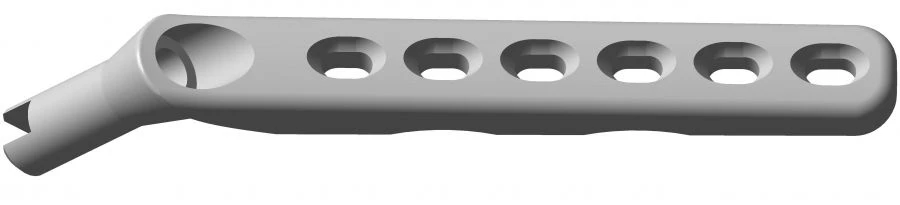 Limited Contact DWB Plate for Osteosynthesis (2-16 Holes, 50-273 mm Length, 135-145 Degrees, Slot 6-7 mm)