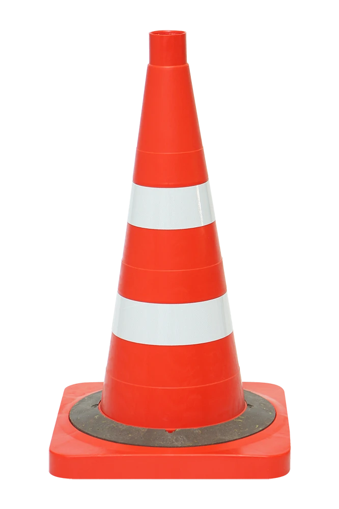 Signal Cone KS-2.8.0, 510 mm, Weighted, with 2 White Reflective Stripes