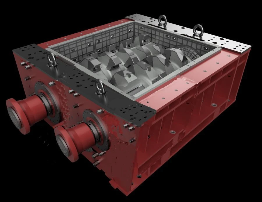 SHNEKO-GEAR CRUSHER DSZ-750/220 Industrial Material Processing Equipment