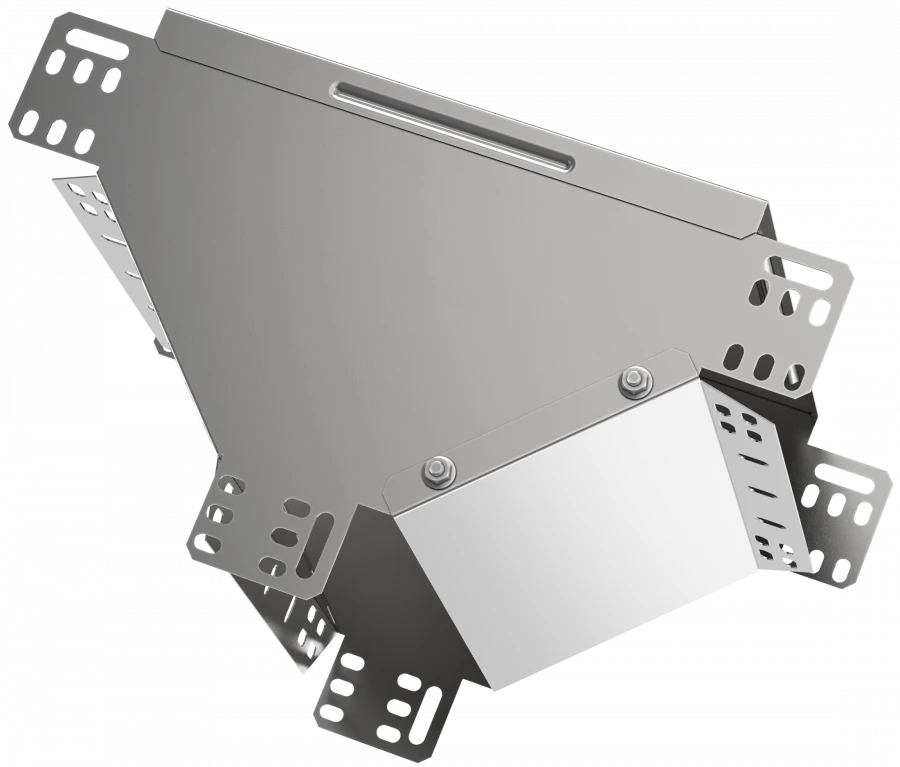 Vertical T-shaped Cable Diverter 100x400mm HDZ IEK CLM50D-OVN-100-400-HDZ