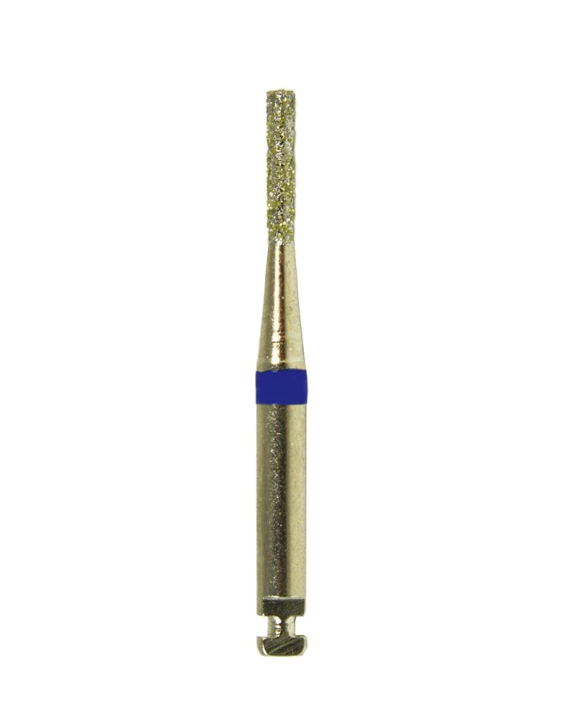 Dental Burs with Diamond Heads "RosBel" Type 1 with Groove and Flat Blade for Angle Handpieces