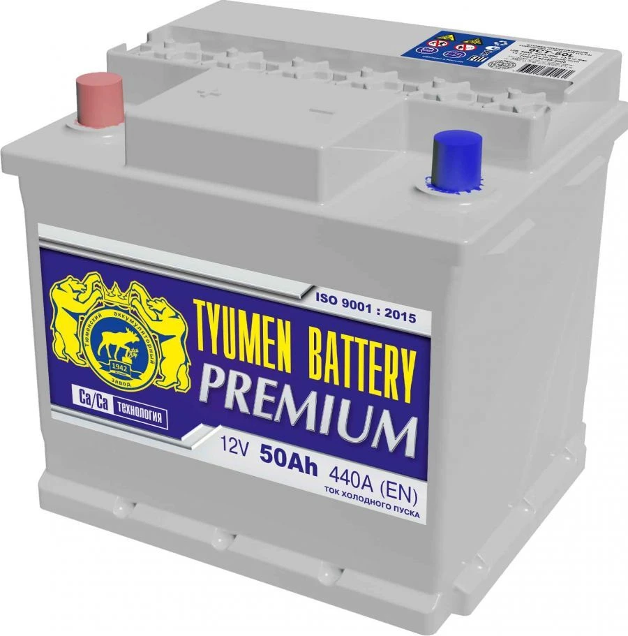 بطارية بدء التشغيل الرصاصية TYUMEN BATTERY 6ST-50L PREMIUM