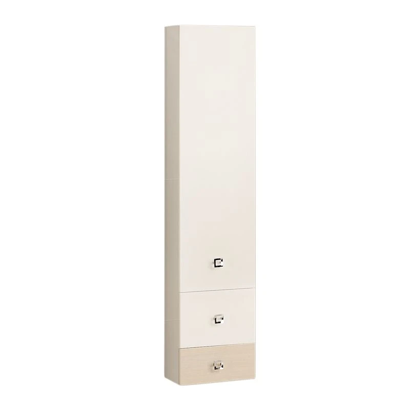 Aquaton Istanbul Wall-Mounted Storage Column with Pine Finish