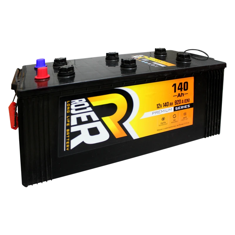 Lead Acid Starter Battery for Internal Combustion Engines 12V ROJER Premium Series