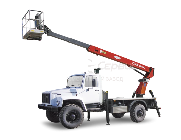 منصة العمل الجوية TR315 - 27844R، 27847R، 27844P، 27847P على هيكل GAZ