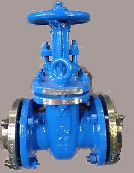 صمام بوابة فولاذي مزلاج مع عمود مرتفع وعجلة يدوية PN 1.6 MPa