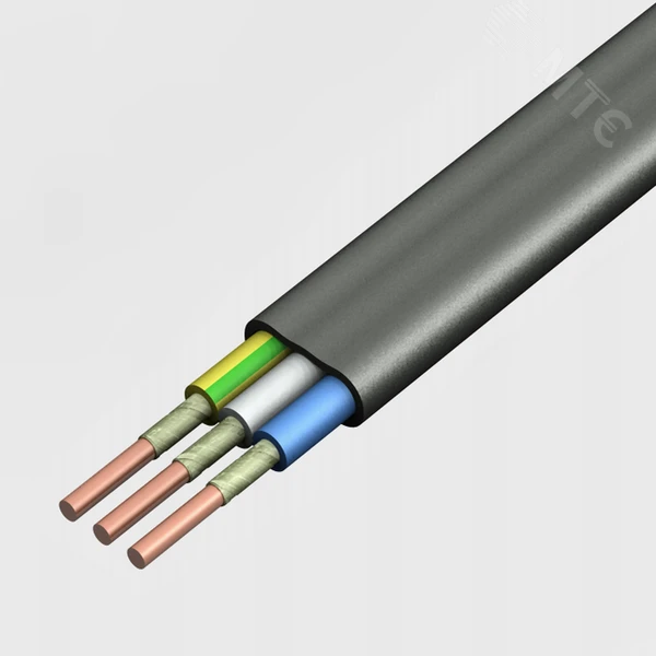 كابل الطاقة مع أسلاك نحاسية، عزل وغطاء PVC، 0.66 ك ف، موديل VVG-PNg(A)-FRLS-TU