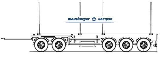 مقطورة نقل الأخشاب ذات العجلات الخمس AH-590