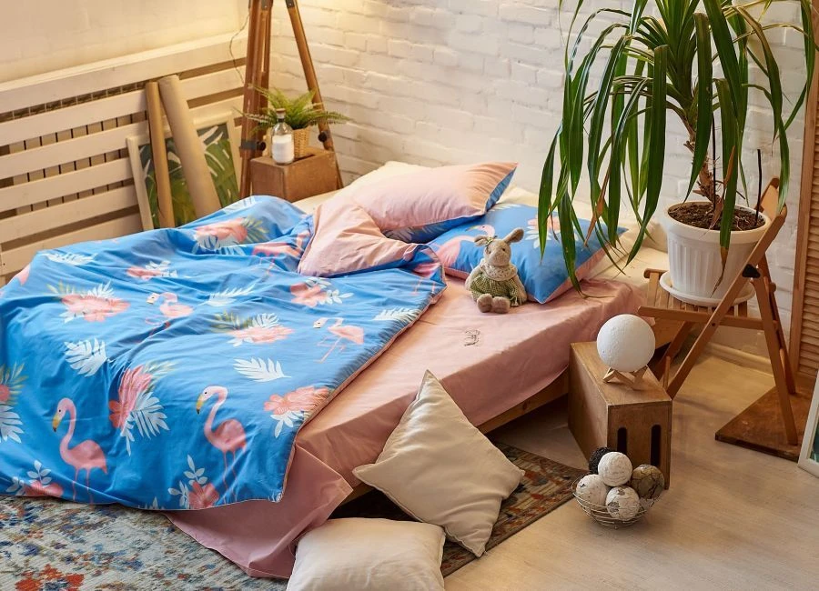 Children's Cotton Bedding Set (Duvet Cover, Sheet, Pillowcase)