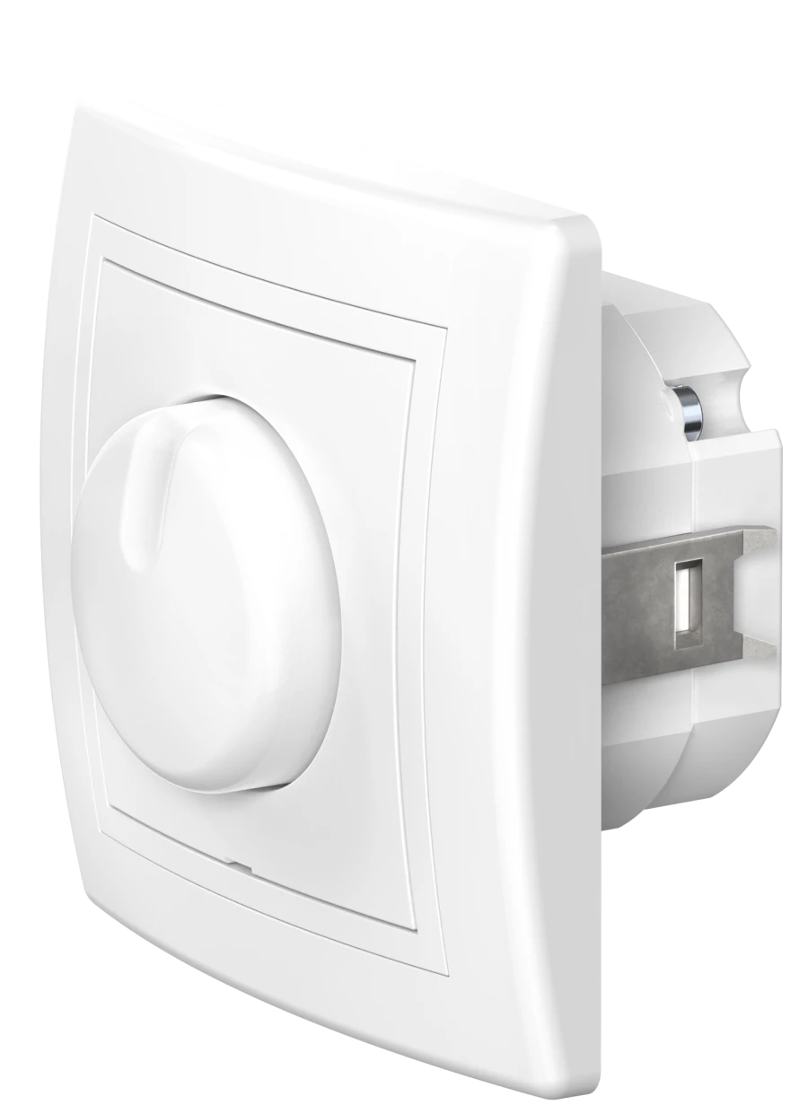 مفتاح ديمر CADUCEUS ALING PRESTIGE للإضاءة LED، 1-100 واط، 230 فولت، عالمي، أبيض، الفن. 6