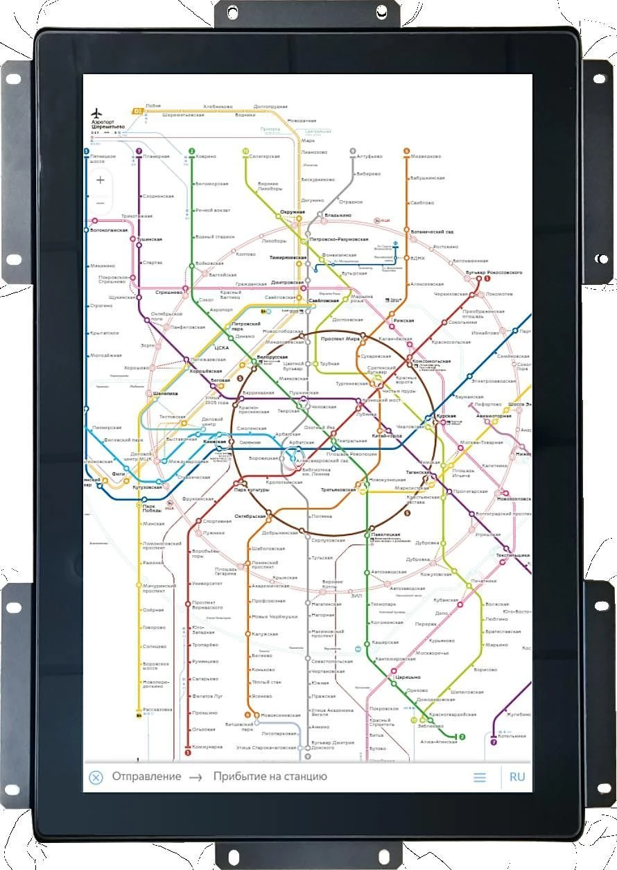 Interactive Information Monitor Block for Metro Systems BIIМ DTGA.467249.014