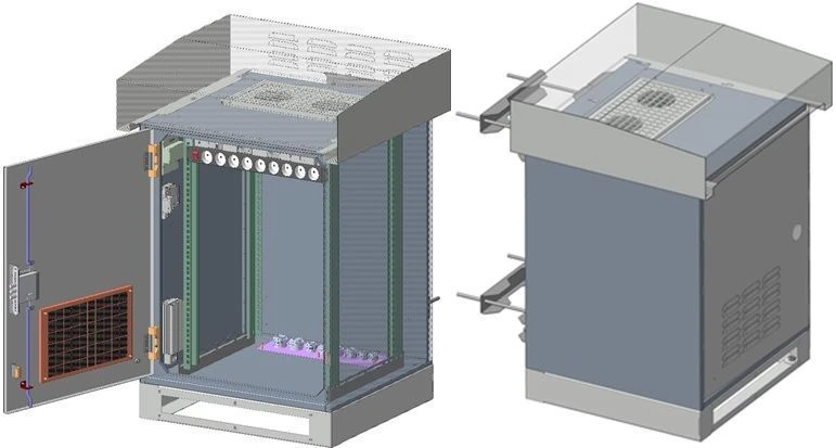 خزانة الاتصالات الخارجية SHU-P/S-15U 650x1000x600 IP55