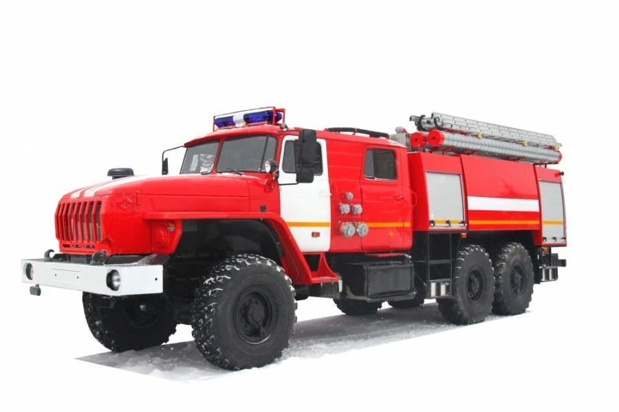 شاحنة إطفاء AЦ-7.0-70 (4320) 6YN32 موديل 6Y133W على شاسيه URAL-4320