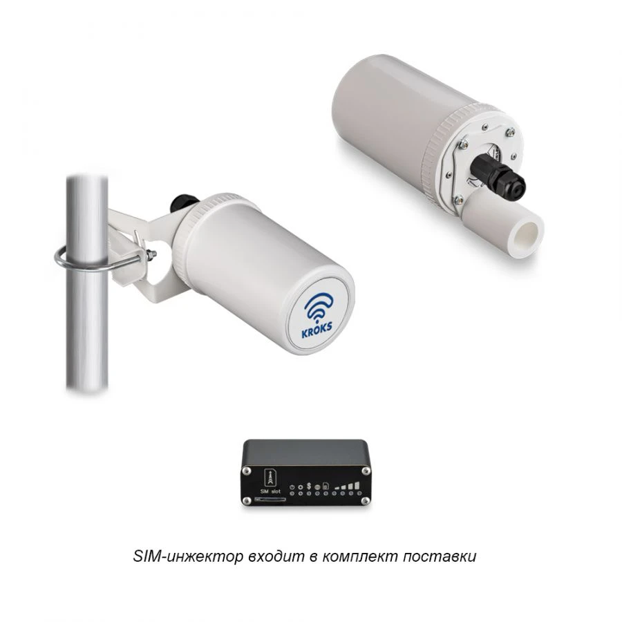 جهاز توجيه 4G LTE مع مودم مدمج وحقن SIM - Kroks Rt-Pot RSIM DS mQ-EC