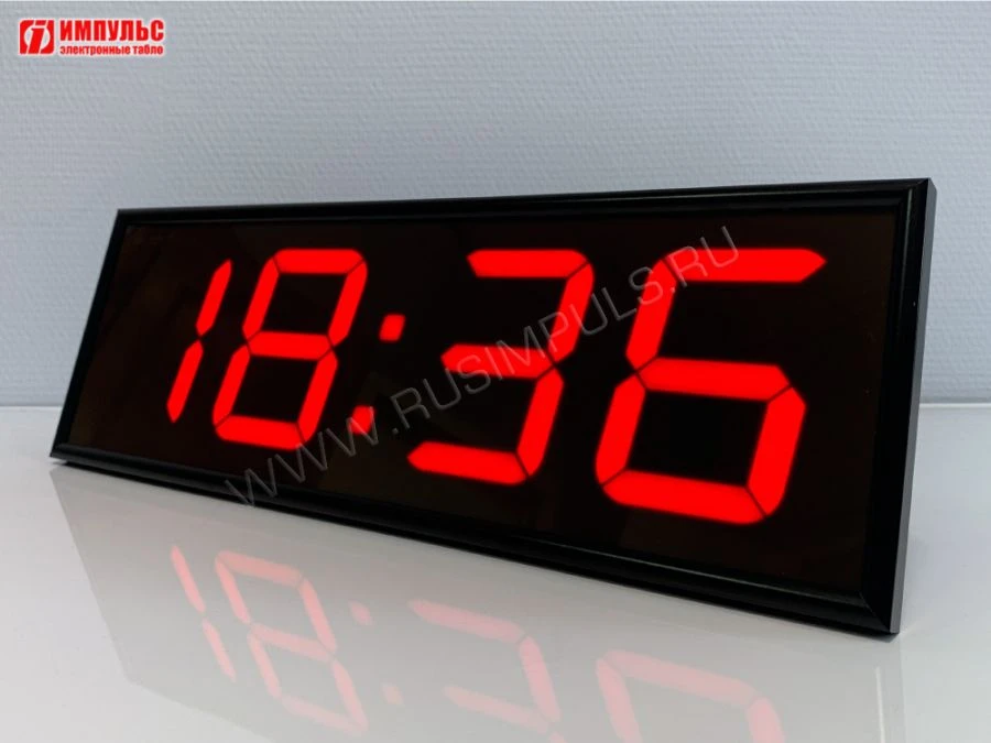 ساعة حائط رقمية مع مزامنة NTP - إمبульس-NOVA-100-R-ETN-NTP
