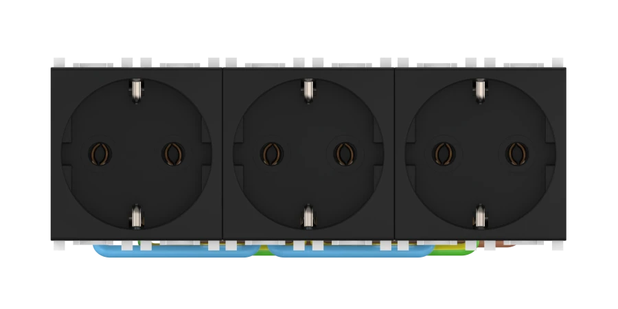 مقبس كاديوس ألينغ إكسبيرينس ثلاثي مع تأريض، 3x16A، 250V