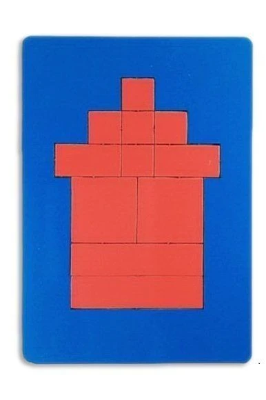 لغز المستطيلات - لعبة هندسية بحجم A6