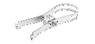 Cross Strip Holder for Tooth and Diamond Strips, Model #1.106D