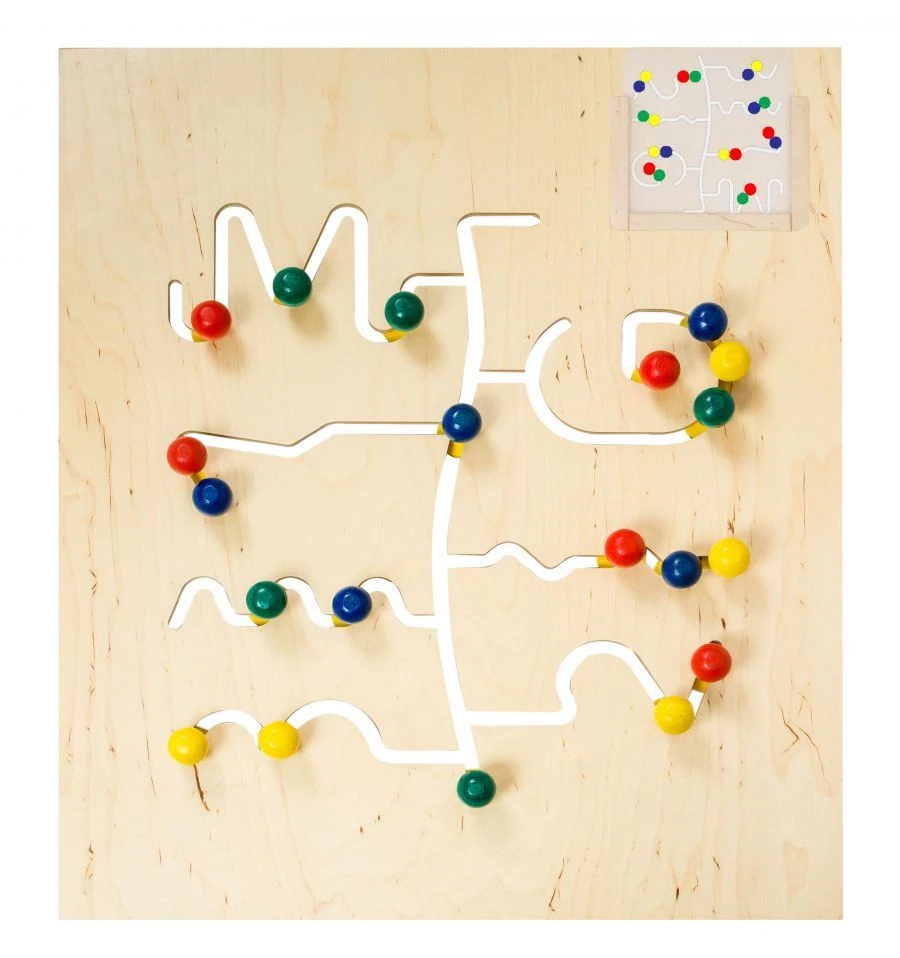 لوحة الألعاب المزدوجة الجوانب "المتاهة" - الحجم القياسي