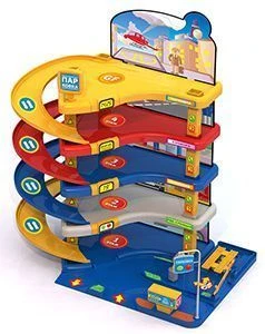 Multi-Level Car Parking Garage with Lift and Service Features