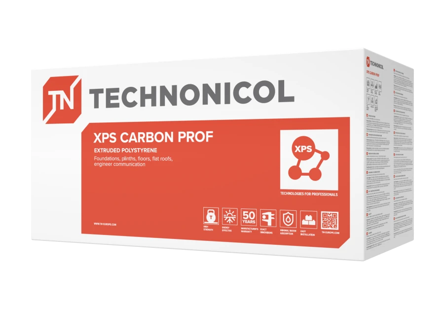 لوح بوليسترين مُعَدّل TECHNONICOL CARBON PROF 300