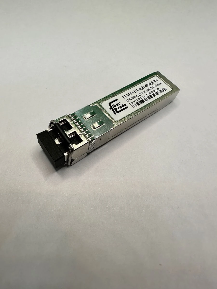 جهاز الإرسال والاستقبال البصري SFP+ FT-SFP+-LTE-6.25-SR-0.5-D-I