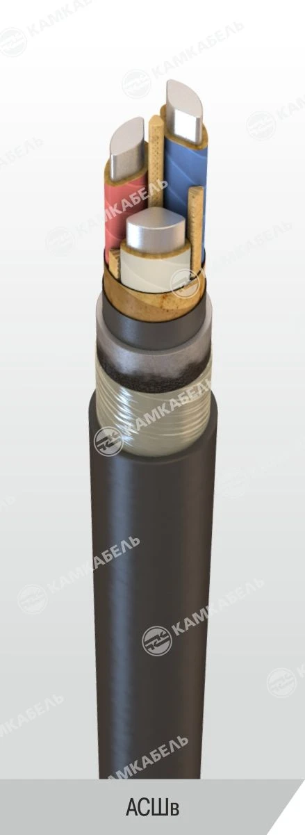 Power Cable with Aluminum Conductors, Paper Insulation, 6-10kV
