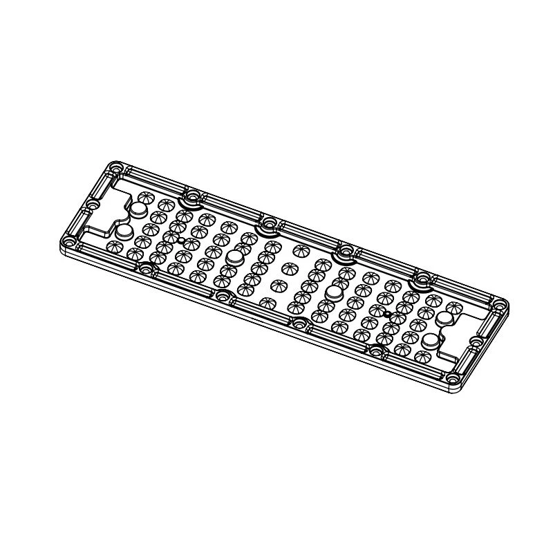 عدسة LED لتركيبات الإضاءة AMT-HB-236x70-3030(66)-120