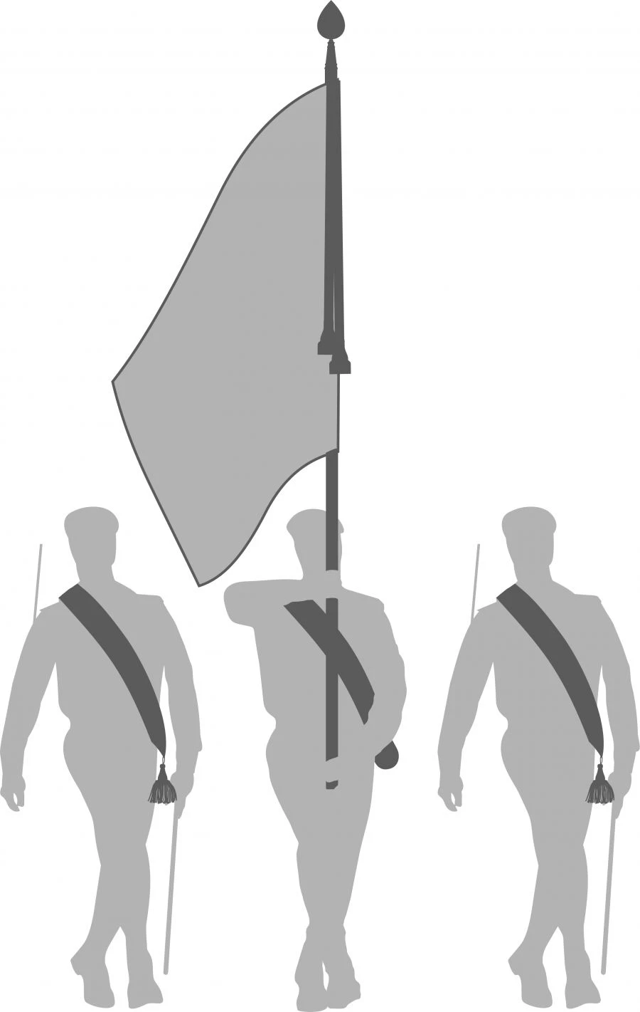 Embroidered Flag Elements Set with Accessories for Ministries