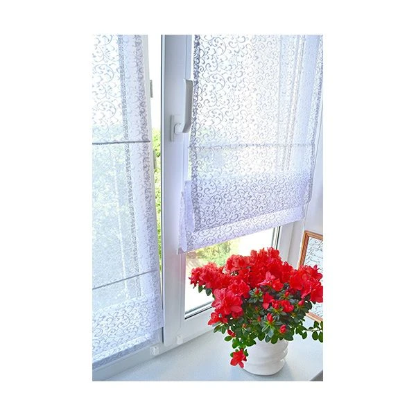 Roman Blinds with Horizontal Rods - Elegant Window Covering